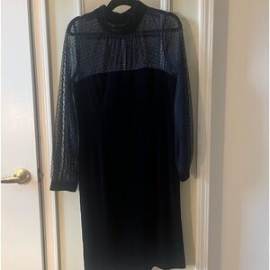 Velvet midi dress